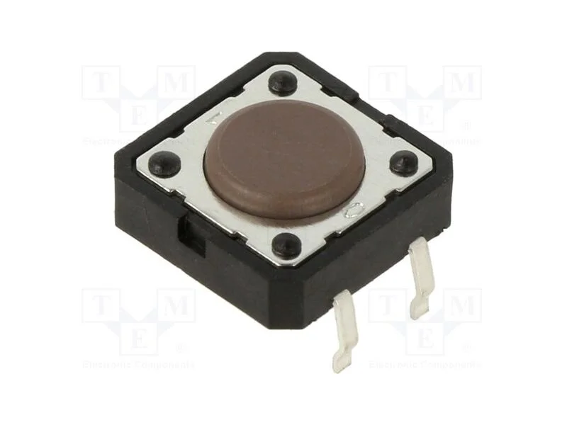 Microinterruptor TACT, SPST-NO, Pos: 2, 0,05A/12V.