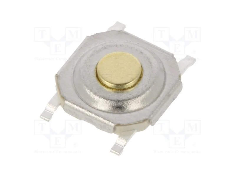 Microinterruptor TACT, SPST-NO, Pos: 2, 0,02A/15V.