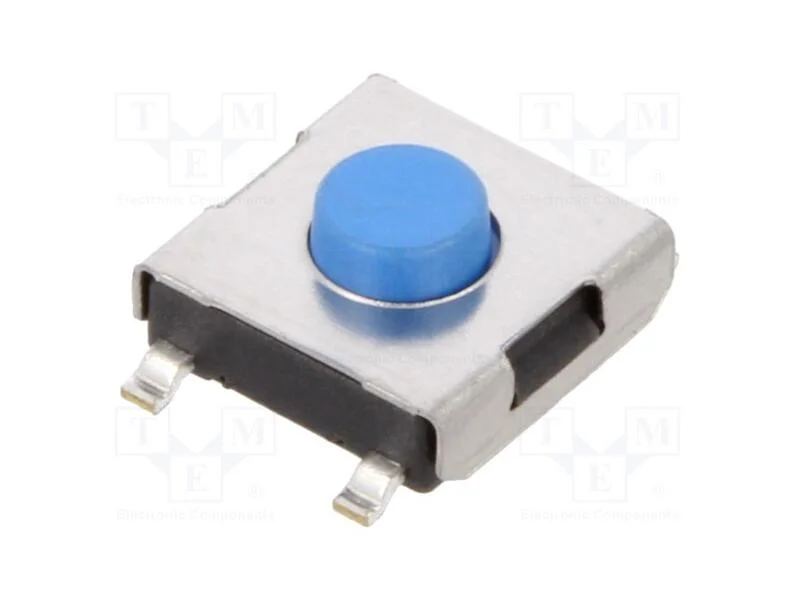 Microinterruptor TACT, SPST-NO, Pos: 2, 0,05A/12V.