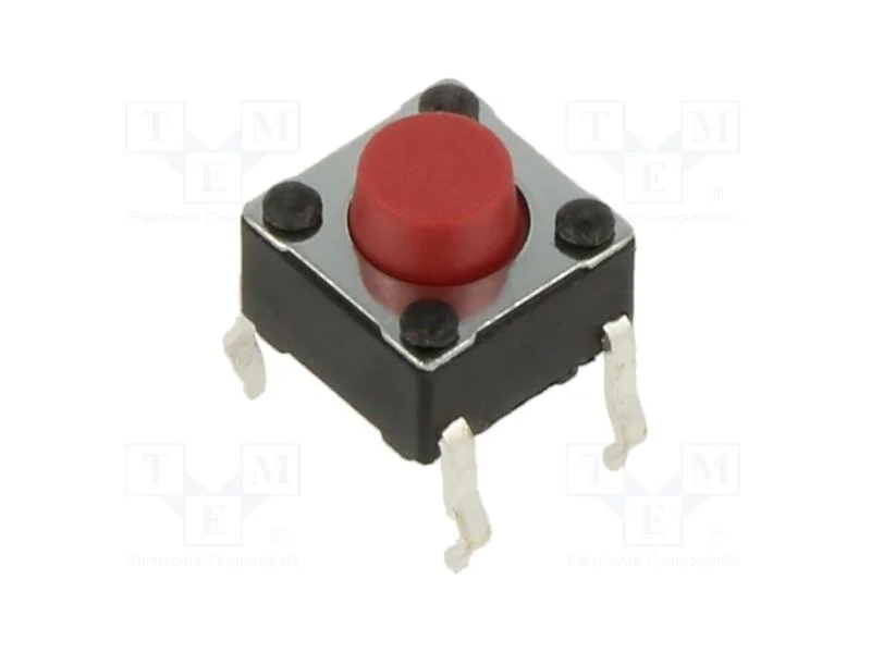 Microinterruptor TACT, SPST-NO, Pos: 2, 0,05A/12V.