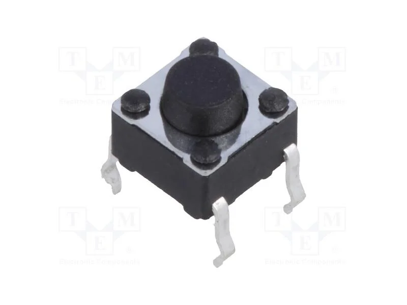 Microinterruptor TACT, SPST-NO, Pos: 2, 0,05A/12V.