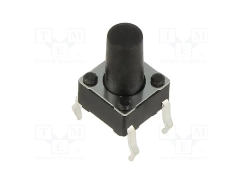 Microinterruptor TACT, SPST-NO, Pos: 2, 0,05A/12V.
