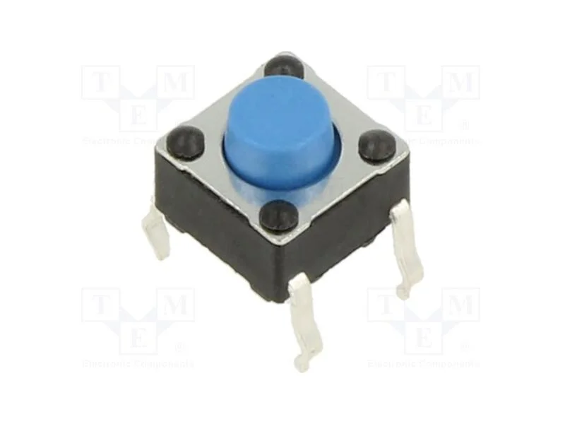 Microinterruptor TACT, SPST-NO, Pos: 2, 0,05A/12V.