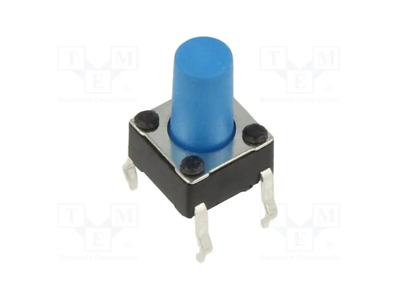 Microinterruptor TACT, SPST-NO, Pos: 2, 0,05A/12V.