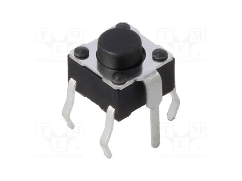 Microinterruptor TACT, SPST-NO, Pos: 2, 0,05A/12V.