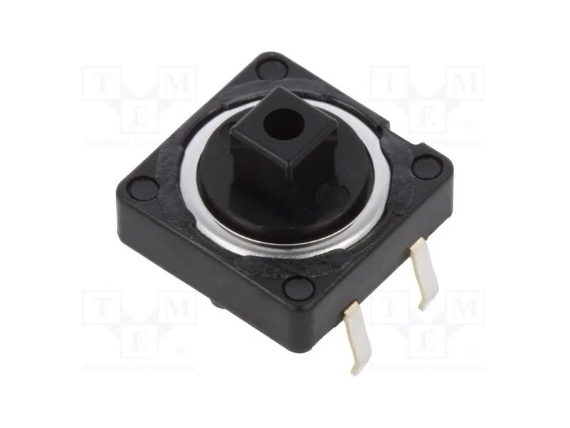 Microinterruptor TACT, SPST-NO, Pos: 2, 0,05A/12V.