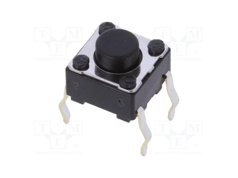 Microinterruptor TACT, SPST, Pos: 2, 0,05A/12VDC,.
