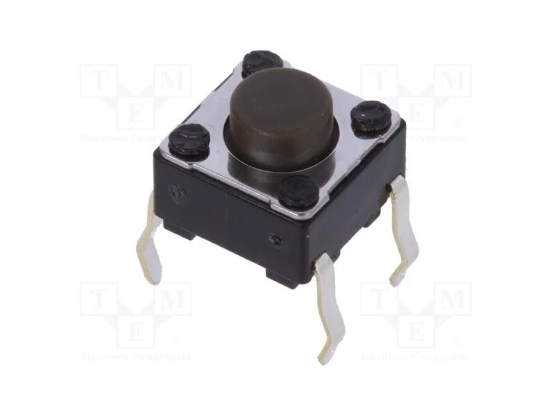 Microinterruptor TACT, SPST, Pos: 2, 0,05A/12VDC,.