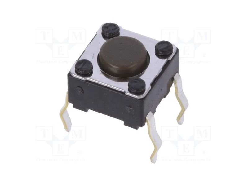 Microinterruptor TACT, SPST, Pos: 2, 0,05A/12VDC,.