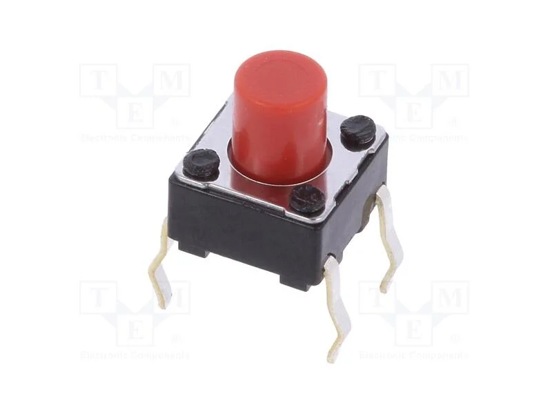 Microinterruptor TACT, SPST, Pos: 2, 0,05A/12VDC,.