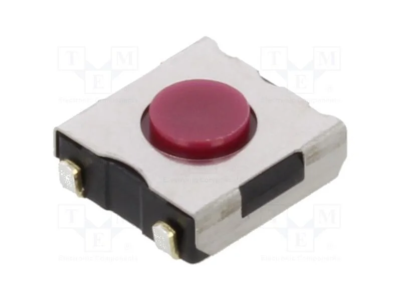 Microinterruptor TACT, SPST-NO, Pos: 2, 0,05A/12V.