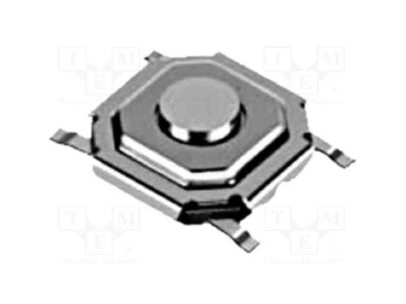 Microinterruptor TACT, SPST-NO, Pos: 2, 0,05A/12V.
