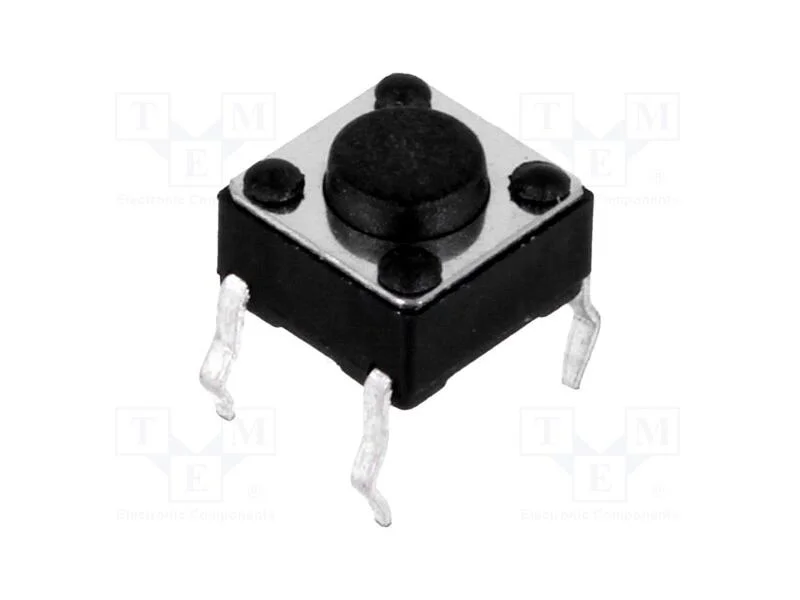 Microinterruptor TACT, SPST-NO, Pos: 2, 0,05A/12V.