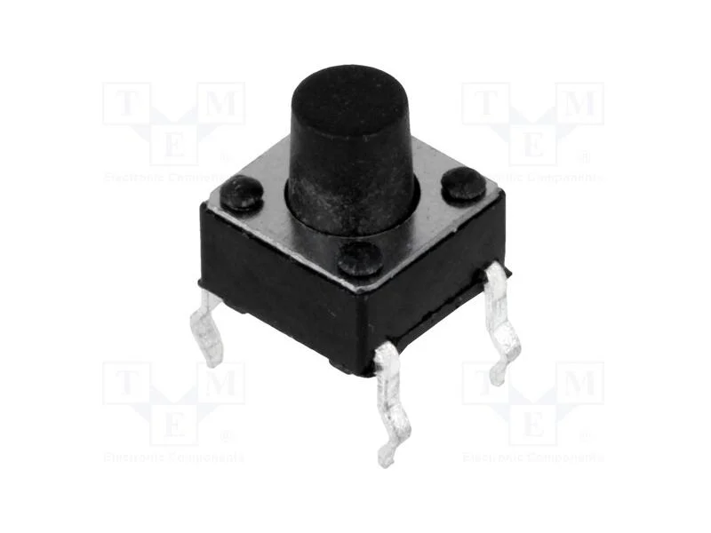 Microinterruptor TACT, SPST-NO, Pos: 2, 0,05A/12V.