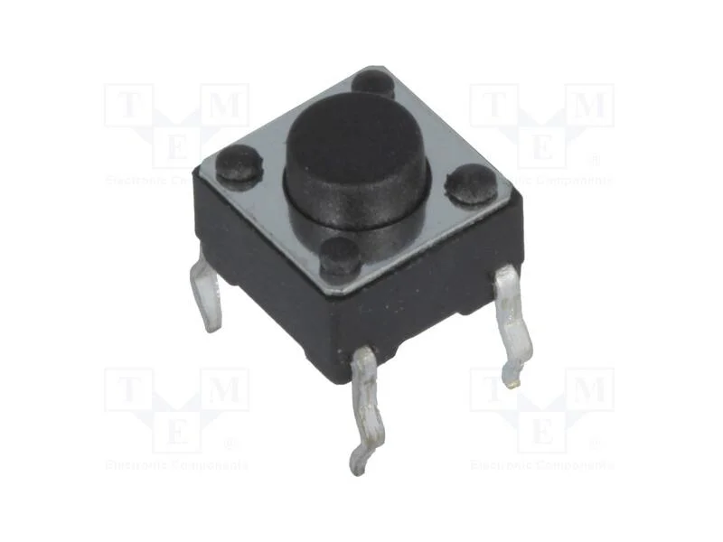 Microinterruptor TACT, SPST-NO, Pos: 2, 0,05A/12V.