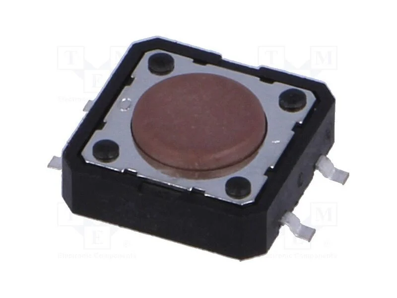 Microinterruptor TACT, SPST-NO, Pos: 2, 0,05A/12V.