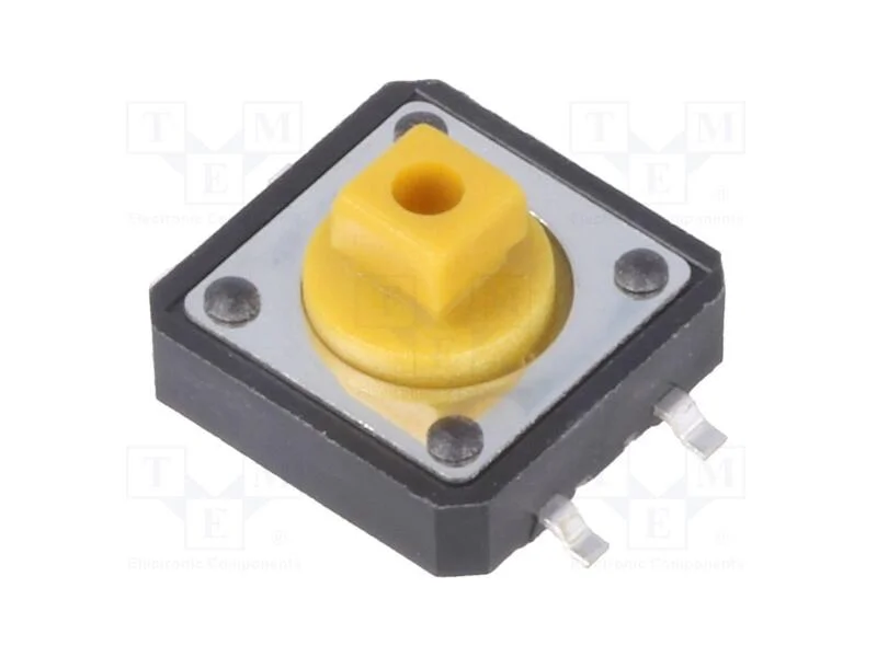 Microinterruptor TACT, SPST-NO, Pos: 2, 0,05A/12V.