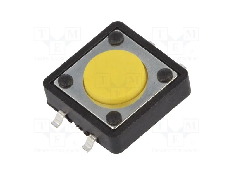 Microinterruptor TACT, SPST-NO, Pos: 2, 0,05A/12V.