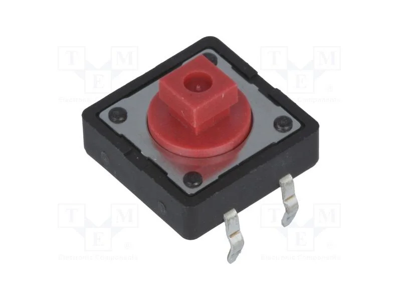 Microinterruptor TACT, SPST-NO, Pos: 2, 0,05A/12V.