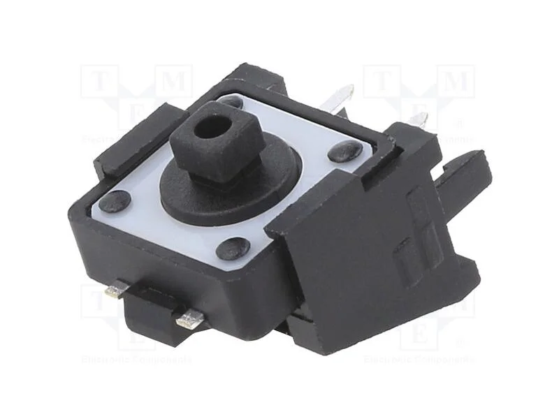 Microinterruptor Tact, Spst-No, Pos: 2, 0,05a/12vdc, Tht, 1,57n