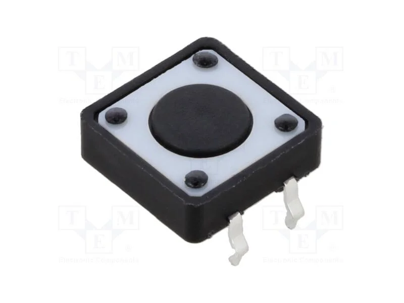 Microinterruptor Tact, Spst-No, Pos: 2, 0,05a/12vdc, Tht, 1,57n