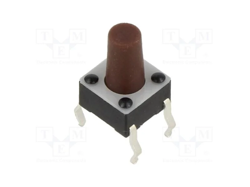 Microinterruptor TACT, SPST-NO, Pos: 2, 0,05A/12V.