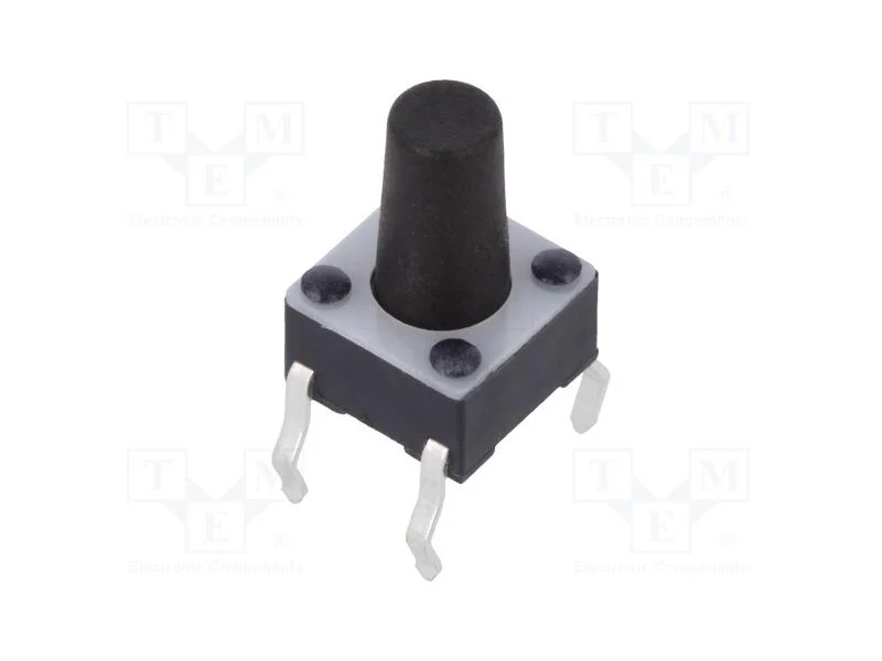 Microinterruptor TACT, SPST-NO, Pos: 2, 0,05A/12V.