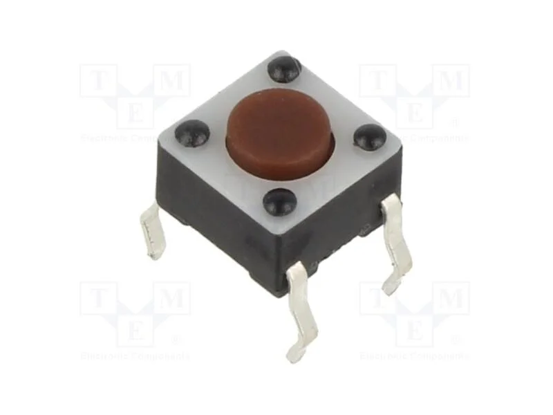 Microinterruptor TACT, SPST-NO, Pos: 2, 0,05A/12V.