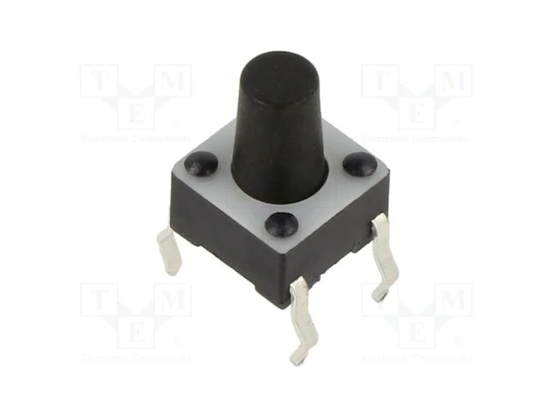 Microinterruptor TACT, SPST-NO, Pos: 2, 0,05A/12V.