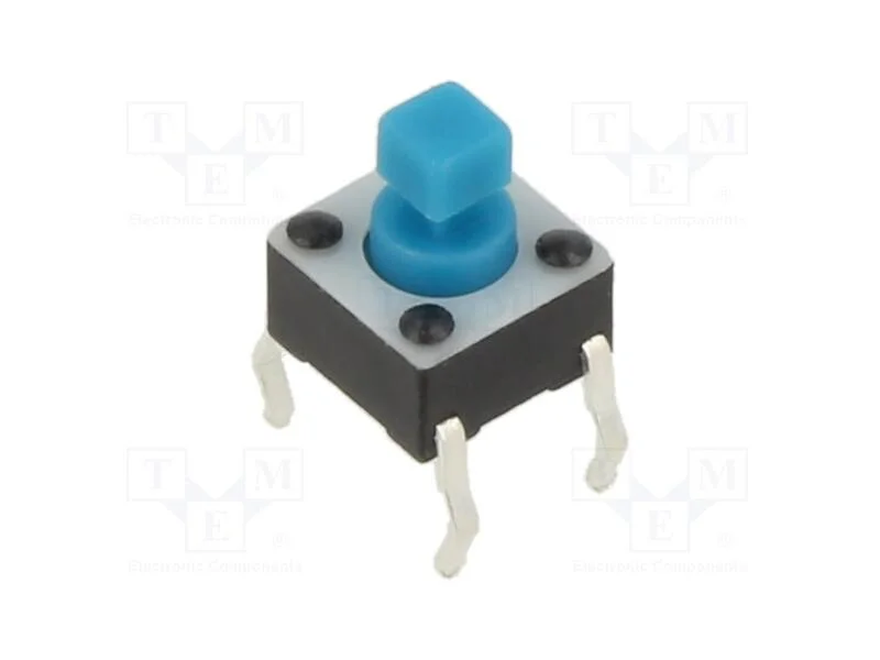 Microinterruptor TACT, SPST-NO, Pos: 2, 0,05A/12V.