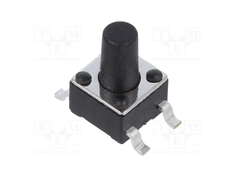 Microinterruptor TACT, SPST-NO, Pos: 2, 0,05A/12V.