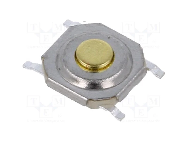Microinterruptor TACT, SPST, Pos: 2, 0,05A/12VDC,.