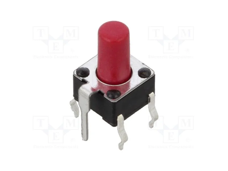 Microinterruptor TACT, SPST, Pos: 2, 0,05A/12VDC,.
