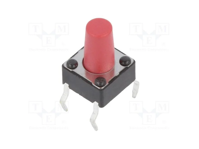 Microinterruptor TACT, SPST-NO, Pos: 2, 0,05A/12V.