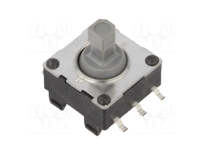 Microinterruptor TACT, SPST-NO, Pos: 2, 0,02A/15V.