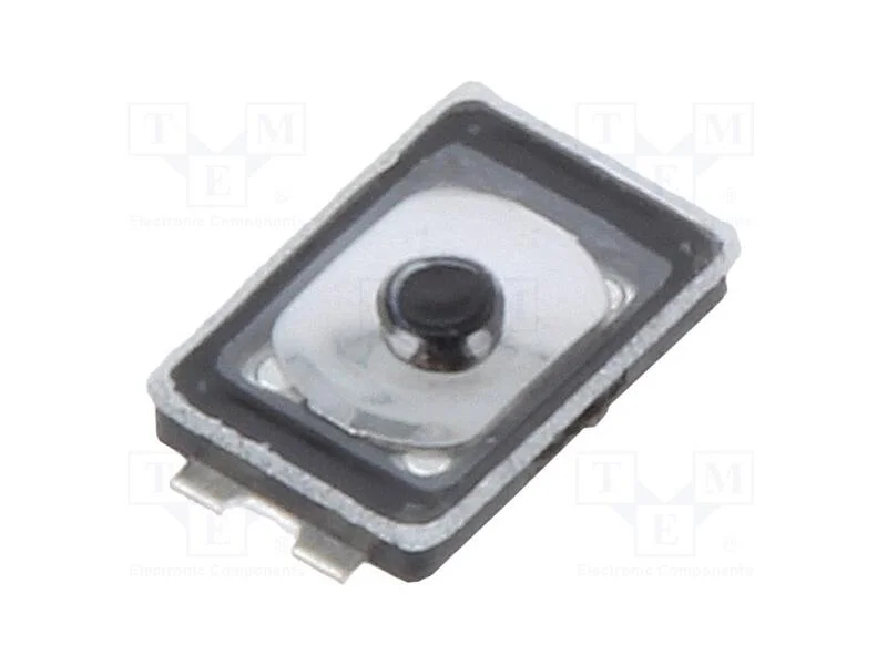Microinterruptor TACT, Pos: 2, 0,02A/12VDC, SMT, .