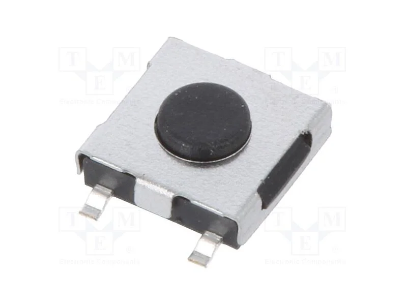 Microinterruptor TACT, Pos: 2, 0,05A/12VDC, SMT, .