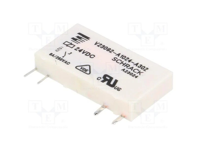 Relé: Eletromagnético, Spst-No, Ubobina: 24vdc, Icontactos Max: 6a