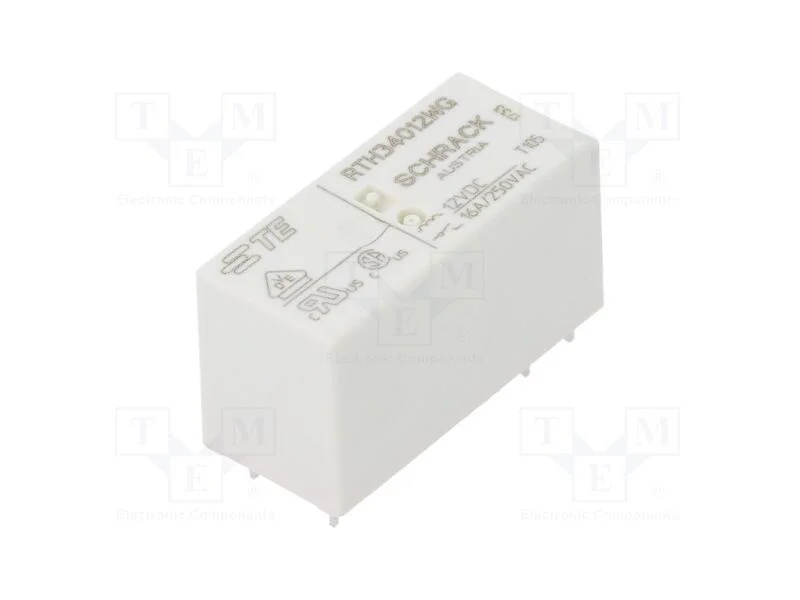 Relé: Eletromagnético, Spst-No, Ubobina: 12vdc, 16a/250vac, Tht