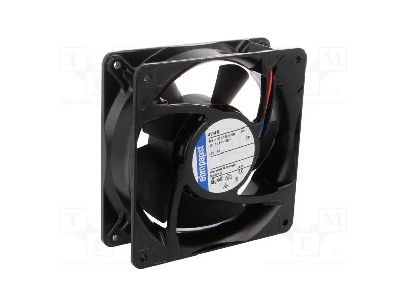Ventilador: DC, transversal, 24VDC, 119x119x38mm,.