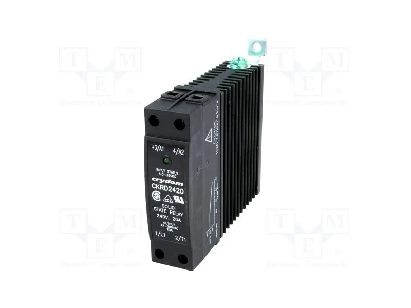 Relé: Semicondutores, Ucoma: 4÷32vdc, 20a, 24÷280vac, -40÷80c
