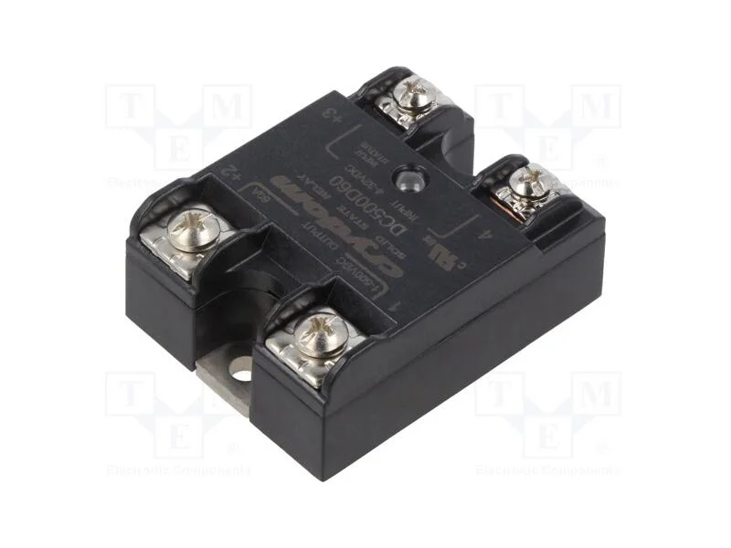 Relé: Semicondutores, Ucoma: 4÷32vdc, 60a, 1÷500vdc, Série: Dc500