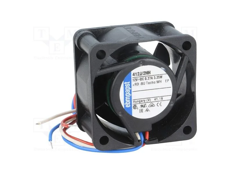 Ventilador: Dc, Transversal, 12vdc, 40x40x25mm, 24m3/H, 46dba
