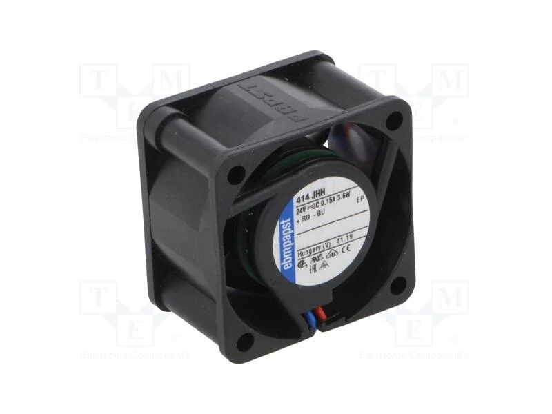 Ventilador: DC, transversal, 24VDC, 40x40x25mm, 2.