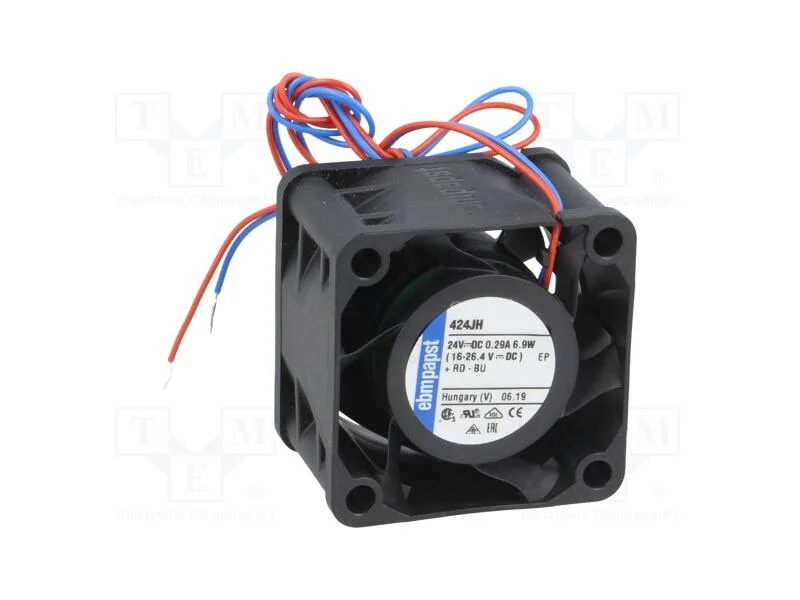 Ventilador: DC, transversal, 24VDC, 40x40x28mm, 3.
