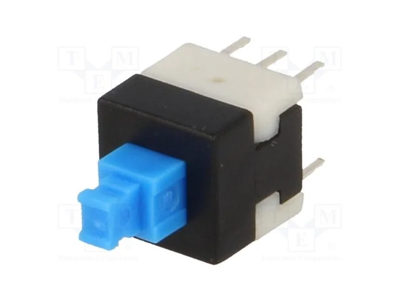 Microinterruptor Tact, Dpdt, Pos: 2, 0,1a/30vdc, Tht, Não Disp.