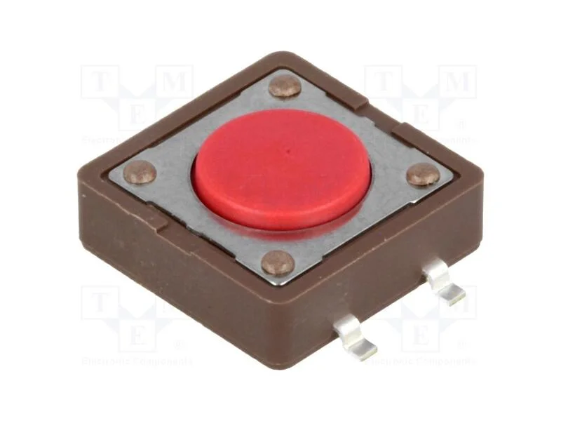 Microinterruptor TACT, SPST-NO, Pos: 2, 0,05A/12V.