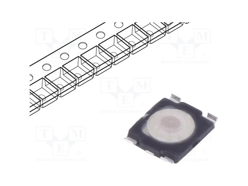 Microinterruptor Tact, Spst-No, Pos: 2, 0,05a/32vdc, Smt, 3,4n