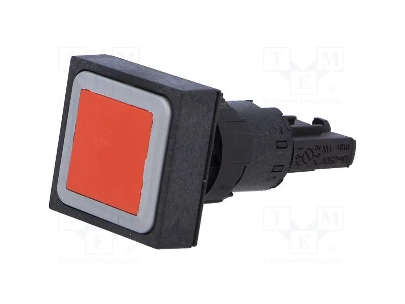 Interruptor: de Pressão, 16mm, Pos.Estáv: 1, Vermelho, Pos: 2