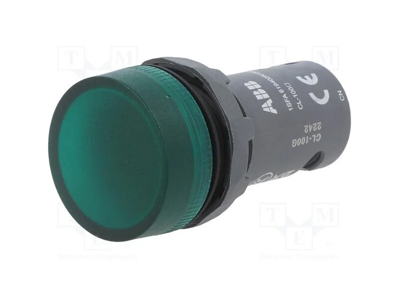 Luz de indicação, 22mm, verde